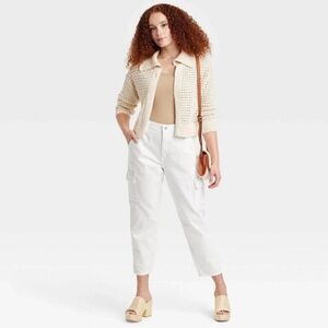 Universal Thread - Women's Mid-Rise Boyfriend Jeans White Size 17